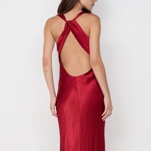 Bec and Bridge Gia Halter Maxi Dress - Cherry Red